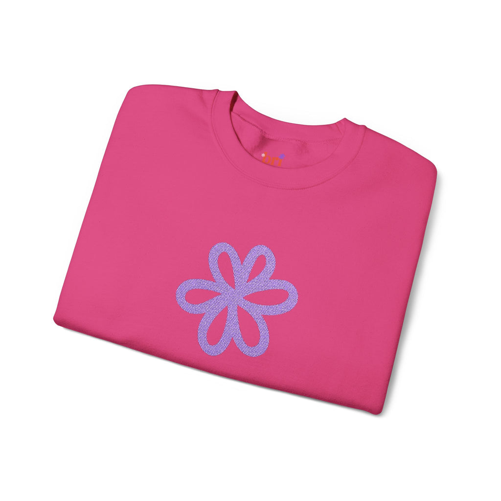 Purple Daisy Crewneck Sweatshirt