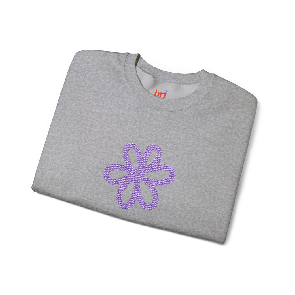 Purple Daisy Crewneck Sweatshirt