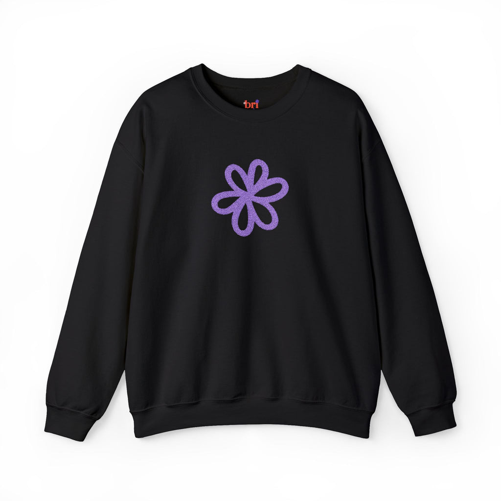 Purple Daisy Crewneck Sweatshirt