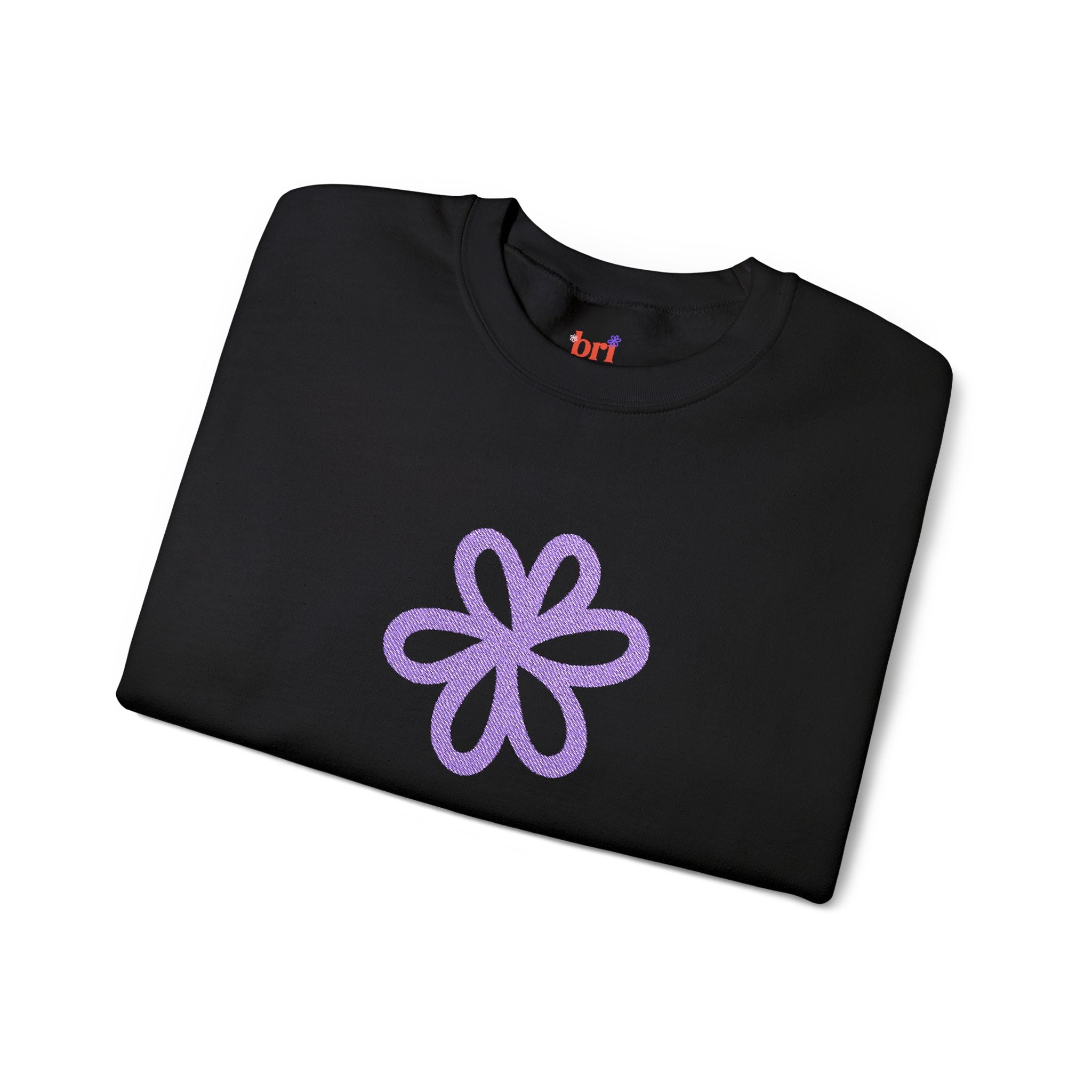 Purple Daisy Crewneck Sweatshirt
