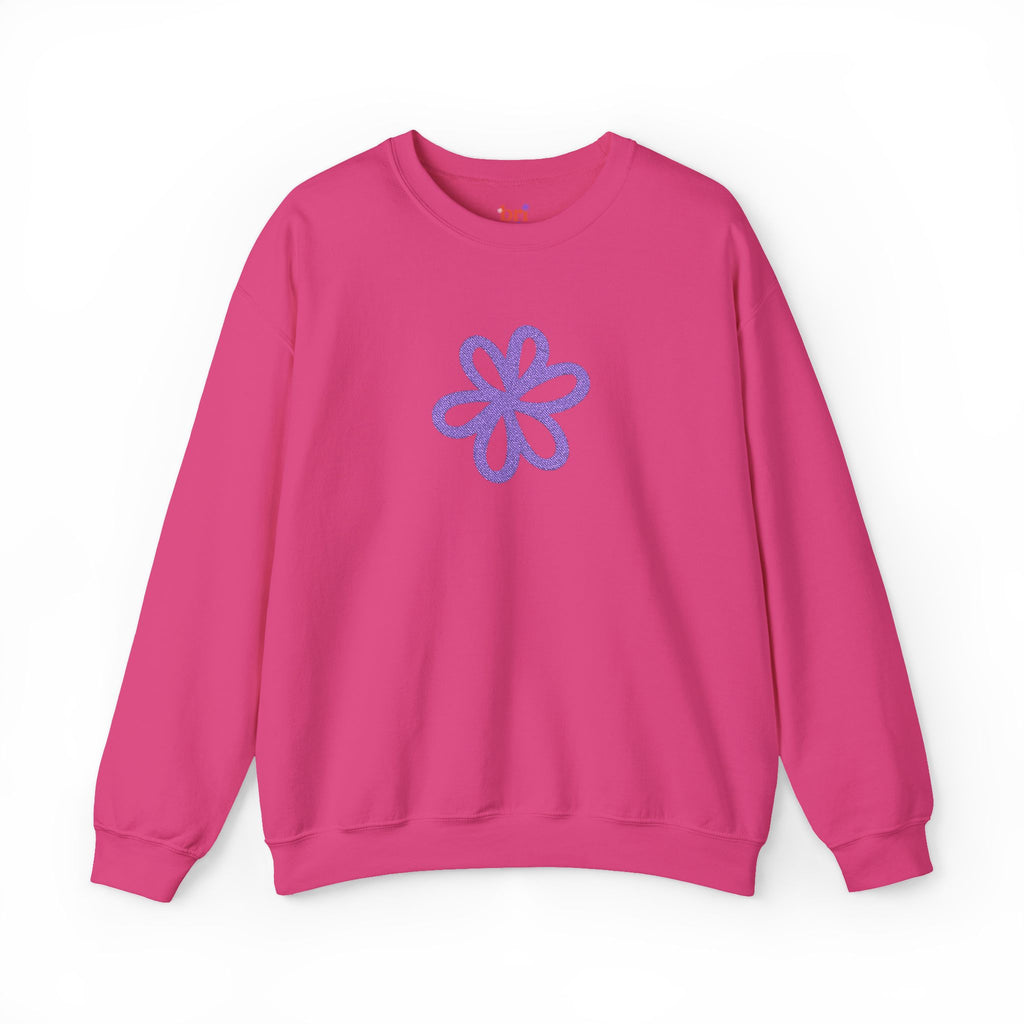 Purple Daisy Crewneck Sweatshirt