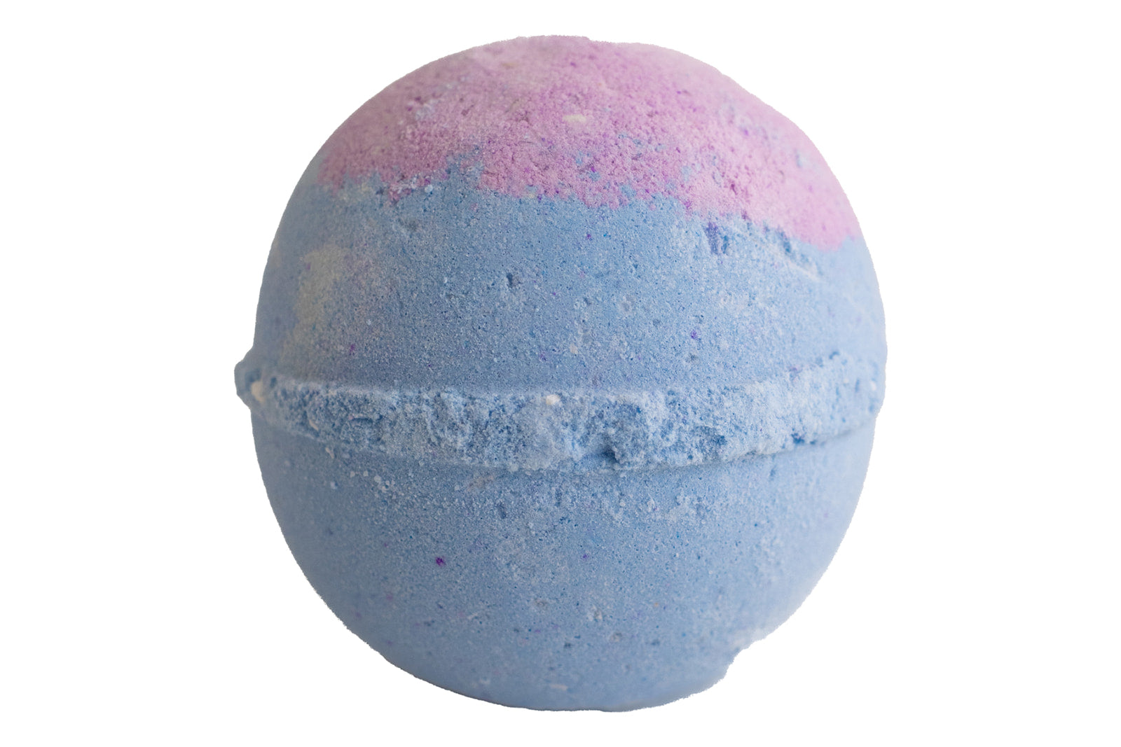 Multicolored bath bomb on a white background